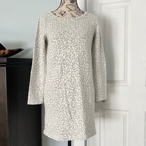 Jane and Delancey Lace Animal Print Sweatshirt Dress